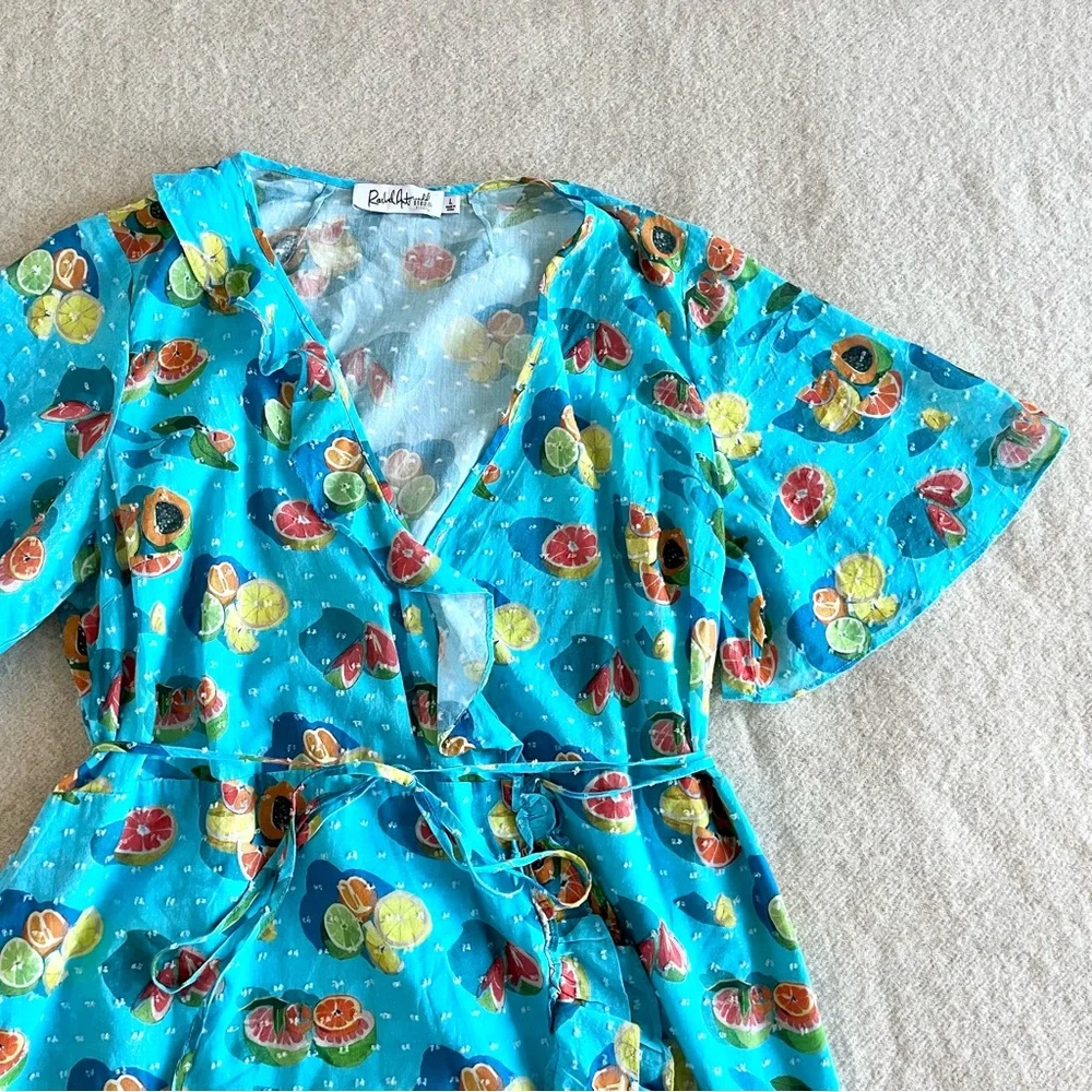 Rachel Antonoff citrus print wrap dress - Picture 7 of 11